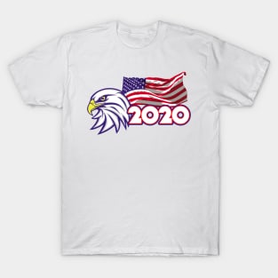 USA eagle and flag Patriotic 2020 T-Shirt